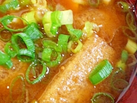 超簡単★シンプル基本の赤だし／うすあげ＆豆腐